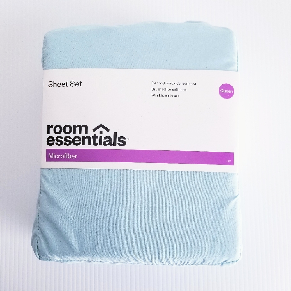 Target Microfiber Sheet Set Queen Aqua Green Seafoam NWT